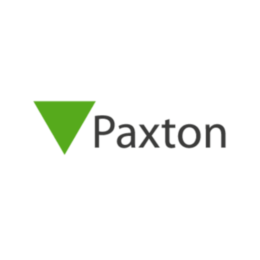 A small Paxton access control logo.