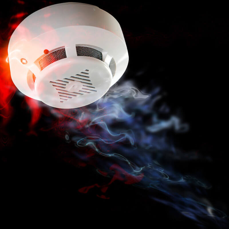 Detector for smoke and fire safety systems.