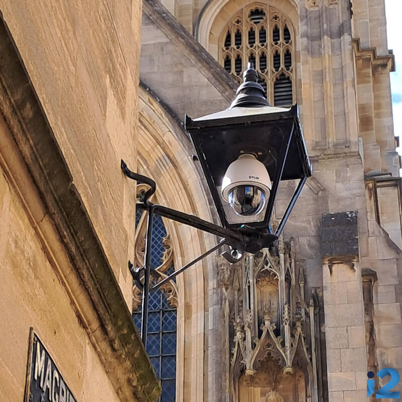 FLIR CCTV on an Oxford University building.