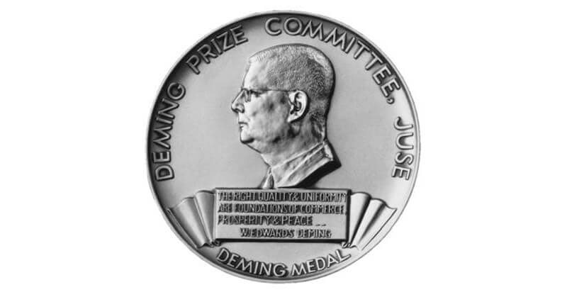 Deming prize medal.